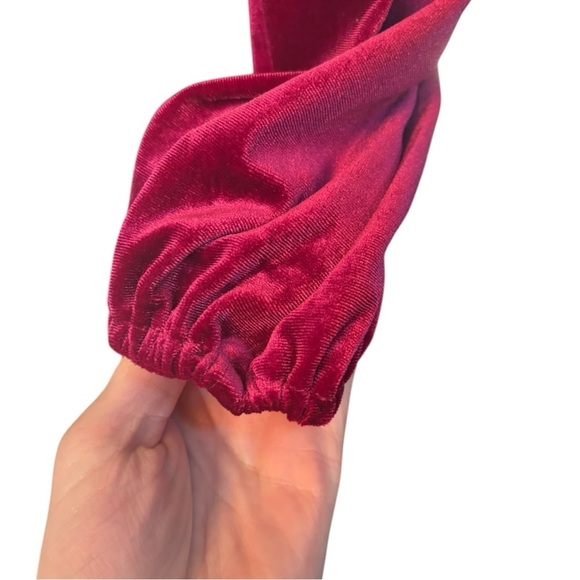 Nine West Pink Velour Wrap Dress Size Extra Large (XL) - Picture 7 of 8